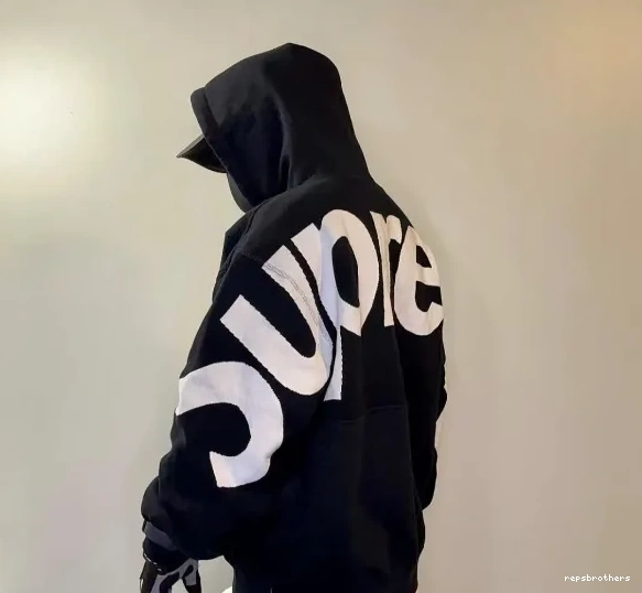 Black M Sweatshirt SWEATSHIRT XL HOODED LOGO Hoodie L Big Grey Back S LOGO BIG JACQUARD 0818